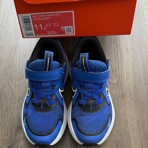 Nike Kids 11 Cosmic Runner Blue Sneakers